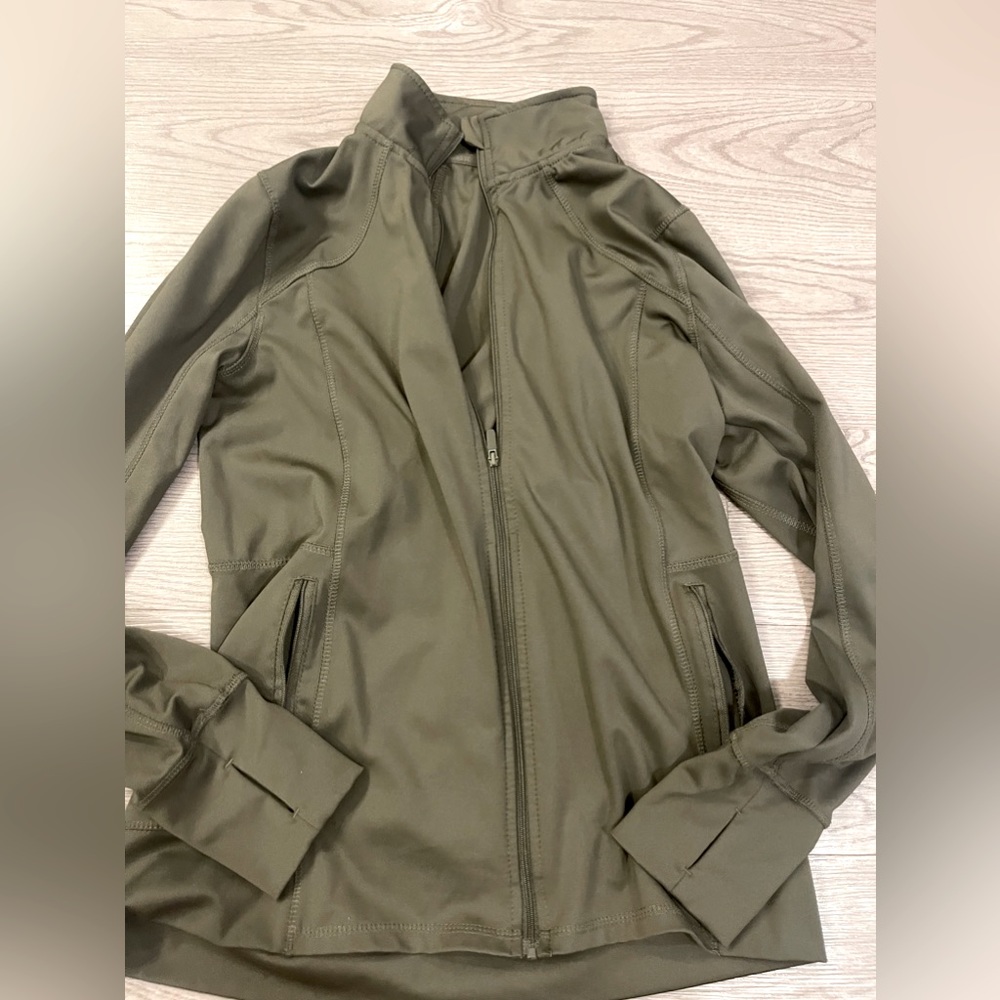 Green athletic jacket